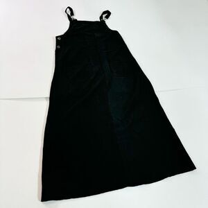 90s y2k Ashly Brent Jumper Dress Womens Medium Black Sleeveless overall